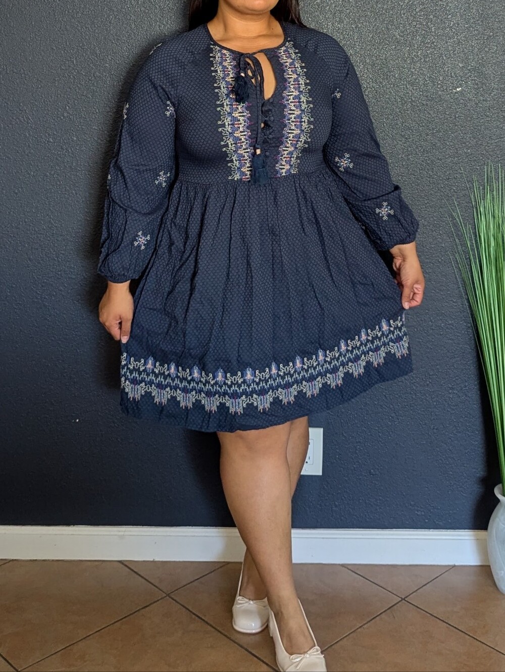 Knox Rose Embroidered Mini Dress